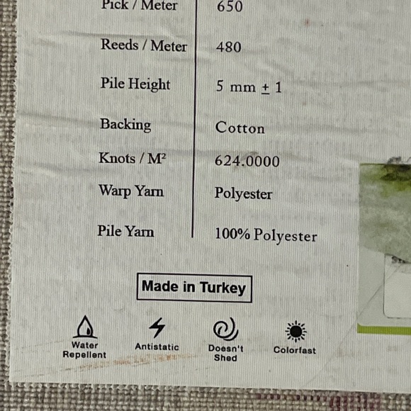 Abstract Patterned Small Area Rug - Picture 3 of 5